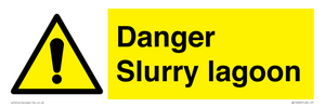 Danger Slurry lagoon